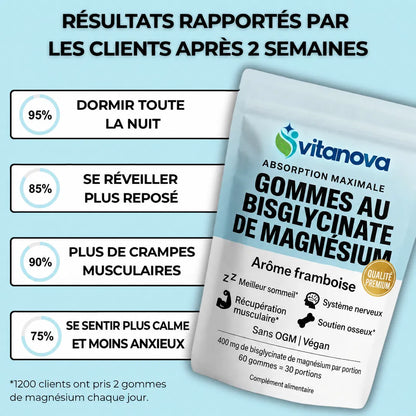 Vitanova Bonbons gélifiés au bisglycinate de magnésium