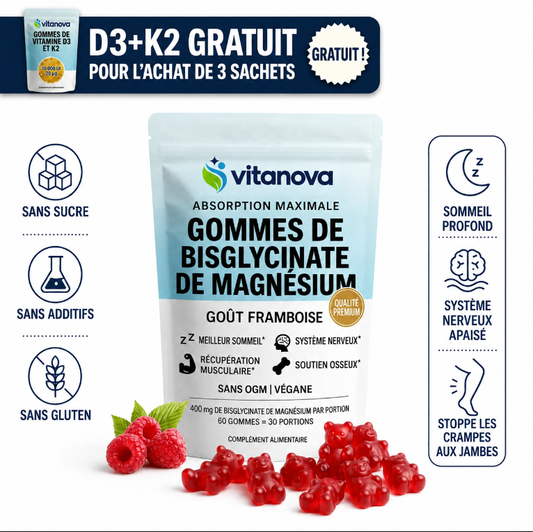 Vitanova Bonbons gélifiés au bisglycinate de magnésium